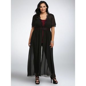 Lace Front Button Tunic